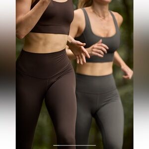 AERIE Real Me leggings, black and brown pair. Never worn